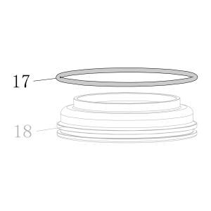 Запчасть B08-107540353 Кольцо уплотнительное 107.54X3.53 CN130-17 CN100B-19 (вид 2)