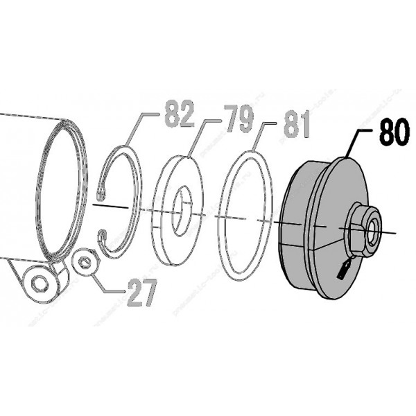 Запчасть 110 030 END CAP Задняя крышка CN70R-75 CN80R-80 CN90R-80