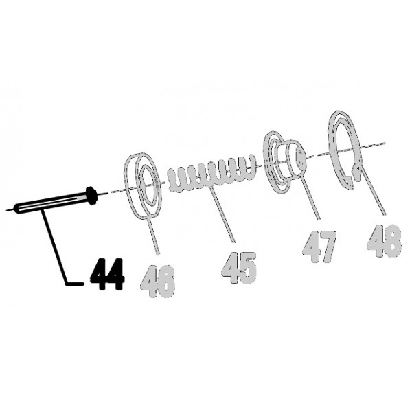 Запчасть 321 330 SPRING GUIDE Направляющая пружины CN57R-44