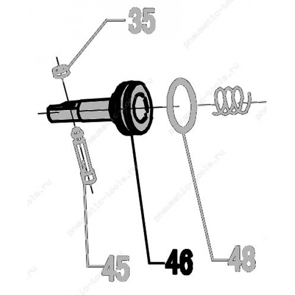 Запчасть 321 390 FEED PISTON Поршень толкателя CN55R-46