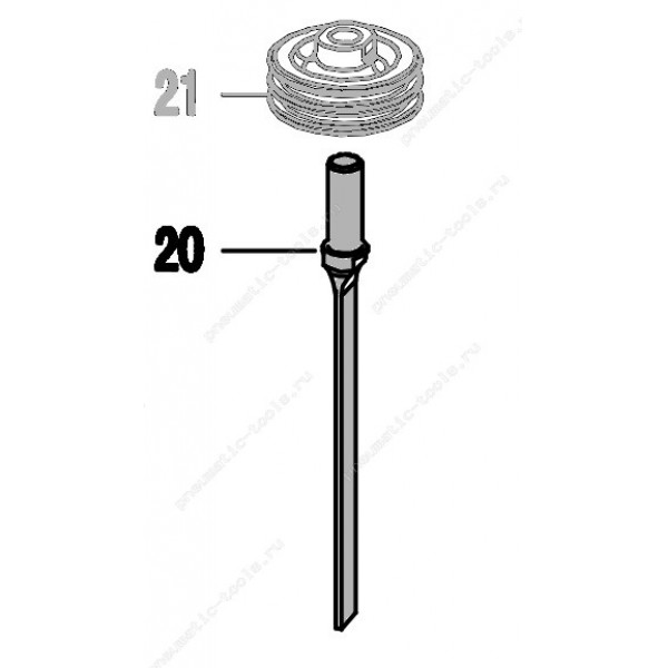 Запчасть 321 920 DRIVER BLADE (Loctite) Боек с герметиком N851R-20