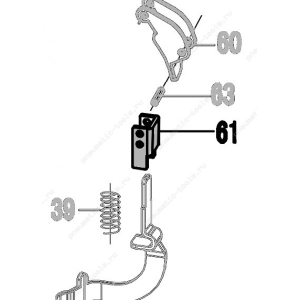 Запчасть 322 730 SAFETY  BRACKET Рычаг предохранителя CN55R-61 CN57R-59