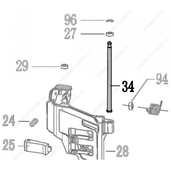 Запчасть 323 030 DOOR PIN Штифт CN100R-34