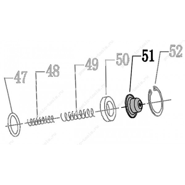 Запчасть 323 060 FEED PISTON CAP Крышка поршня толкателя CN100R-51