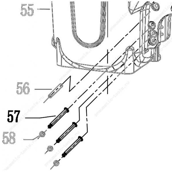 Запчасть 323 130 STRAIGHT PIN Штифт ступенчатый CN100R-57 N851R-94 CRN45A-115