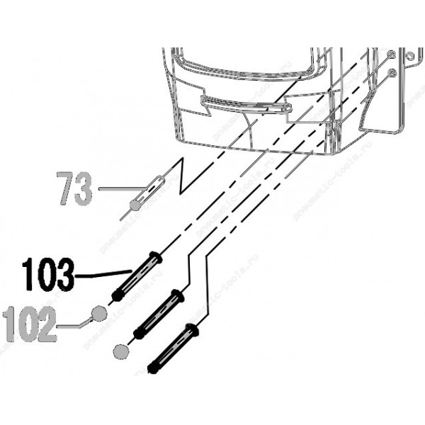 Запчасть 323 150 (21221) STRAIGHT PIN Штифт ступенчатый CN70R-96 CN80R-103 CN90R-103