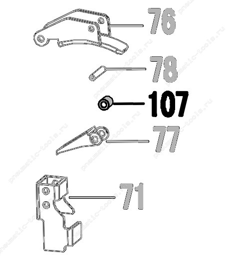 Запчасть 324 520 TRIGGER SLEEVE Втулка курка CN55R-102 CN57R-94 CN70R-97 CN80R-107 CN90R-107 CN100R-95