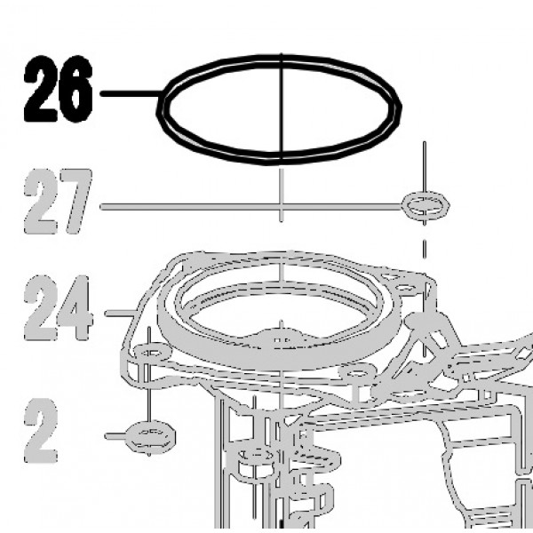 Запчасть 511 250 O-RING 49.5X2 Кольцо уплотнительное CN57R-26