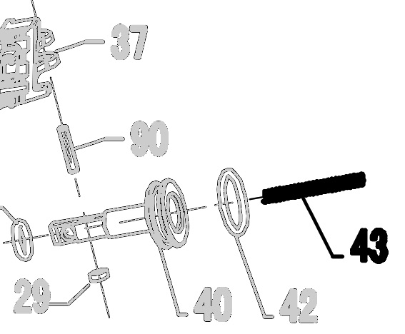 Запчасть 620 620 FEED PISTON SPRING (B) Пружина поршня толкателя Б CN57R-43