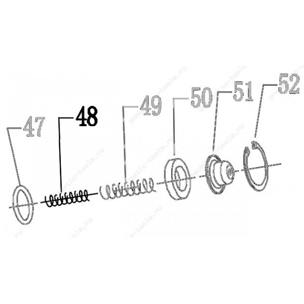 Запчасть 621 110 FEED PISTON SPRING (A) Пружина поршня толкателя А CN100R-48