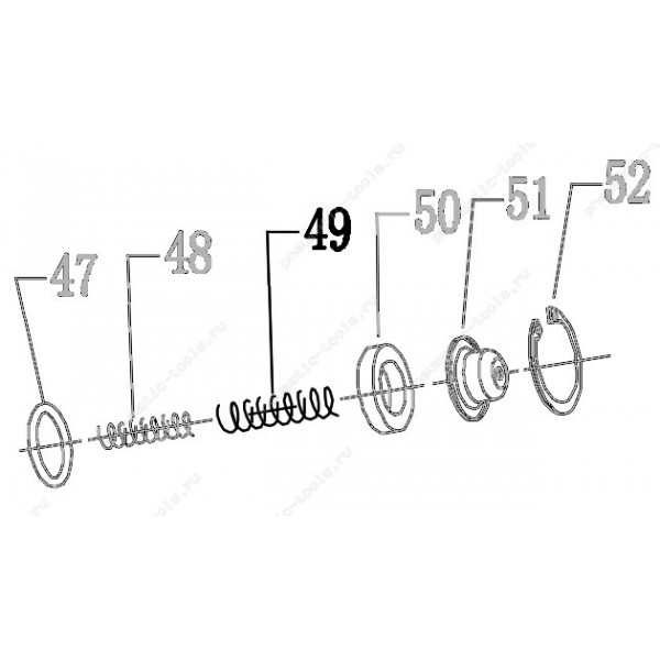 Запчасть 621 120 FEED PISTON SPRING (B) Пружина поршня толкателя Б CN100R-49