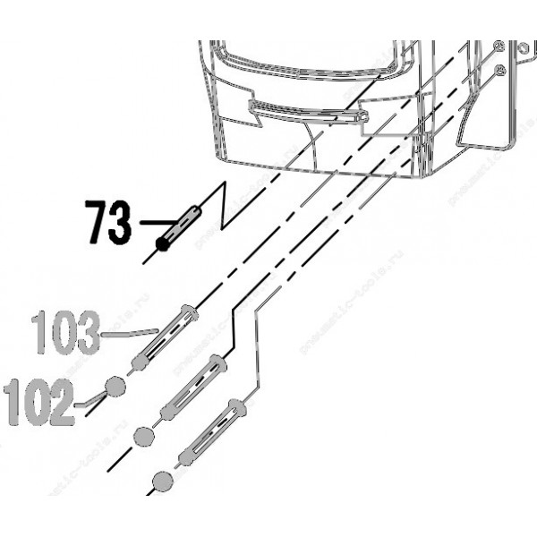 Запчасть 640 190 ROLL PIN  3X32 Штифт N5023R-87 CN70R-67 CN80R-73 CN80F-73 CN90R-73