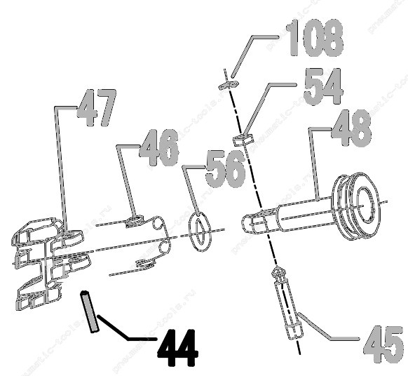 Запчасть 640 340 (21220) PIN  3X16 Штифт CN55R-43-63 CN57R-55-90 CN70R-39-72 CN80R-44-78 CN90R-44-78 CN100R-74 (вид 1)