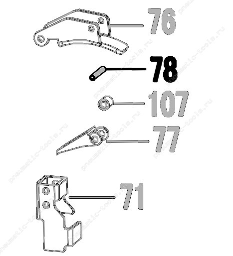 Запчасть 640 340 (21220) PIN  3X16 Штифт CN55R-43-63 CN57R-55-90 CN70R-39-72 CN80R-44-78 CN90R-44-78 CN100R-74 (вид 2)