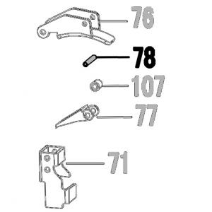 Запчасть 640 340 (21220) PIN  3X16 Штифт CN55R-43-63 CN57R-55-90 CN70R-39-72 CN80R-44-78 CN90R-44-78 CN100R-74 (вид 2)